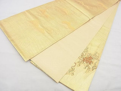 平和屋着物◎佐賀錦　太鼓柄袋帯　典雅　引箔佐賀螺鈿　逸品　BAAH4453kj