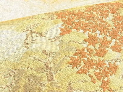 平和屋着物◎佐賀錦　太鼓柄袋帯　典雅　引箔佐賀螺鈿　逸品　BAAH4453kj