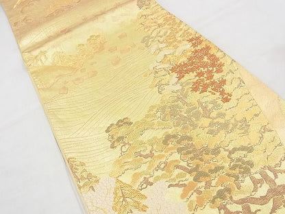 平和屋着物◎佐賀錦　太鼓柄袋帯　典雅　引箔佐賀螺鈿　逸品　BAAH4453kj