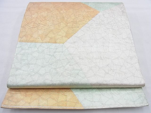 平和屋着物◎六通柄袋帯 切嵌文様 引箔 逸品 BAAH8332wk