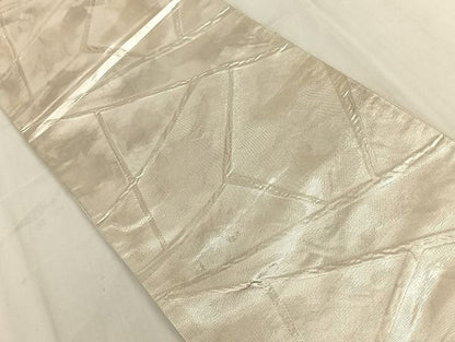 平和屋着物◎六通柄袋帯 ふくれ織 切り嵌め霞文 引箔 正絹 逸品 AAAI7200Bfw