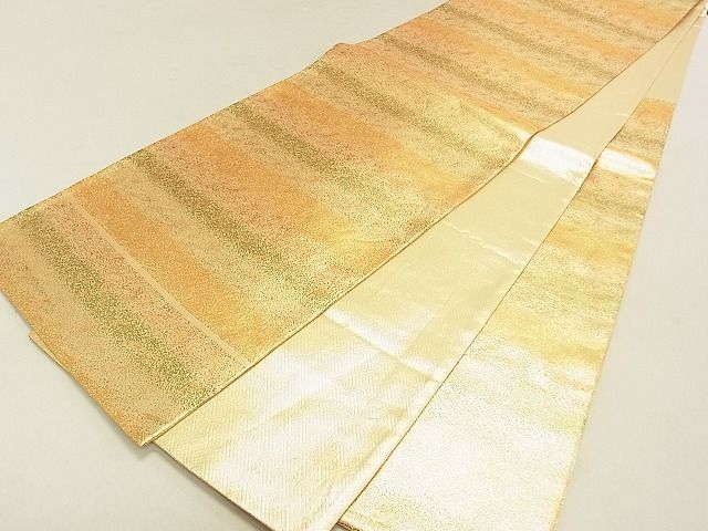 平和屋着物◎佐賀錦 六通柄袋帯 霞文 金糸 逸品 DAAG5529tw