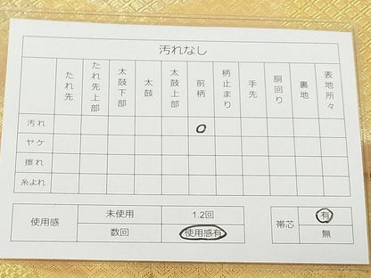 平和屋着物◎佐賀錦 六通柄袋帯 雲取り吉祥文 金糸 逸品 DAAG5567tw