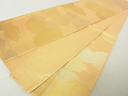 平和屋着物◎佐賀錦 六通柄袋帯 雲取り吉祥文 金糸 逸品 DAAG5567tw