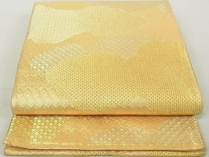 平和屋着物◎佐賀錦 六通柄袋帯 雲取り吉祥文 金糸 逸品 DAAG5567tw