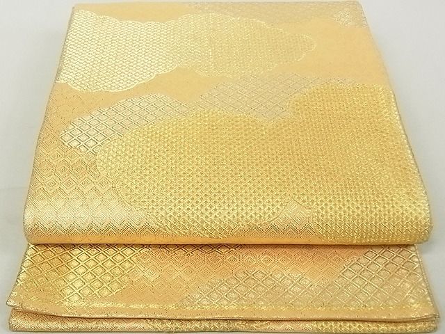 平和屋着物◎佐賀錦 六通柄袋帯 雲取り吉祥文 金糸 逸品 DAAG5567tw
