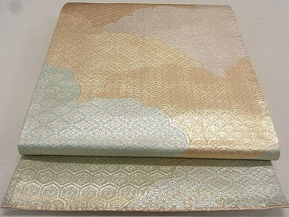 平和屋着物◎六通柄袋帯 雲取り吉祥文 金銀糸 逸品 DAAG5602tw