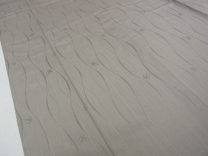 平和屋本店■極上　夏物　お召　もじり織　燕紋紗　生壁色地　逸品　未使用　CZAA0725s4