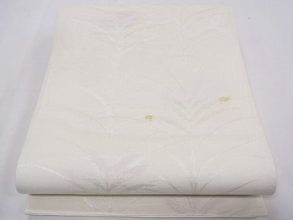平和屋着物■夏物　六通柄袋帯　草木文　銀糸　逸品　CAAG0377fb