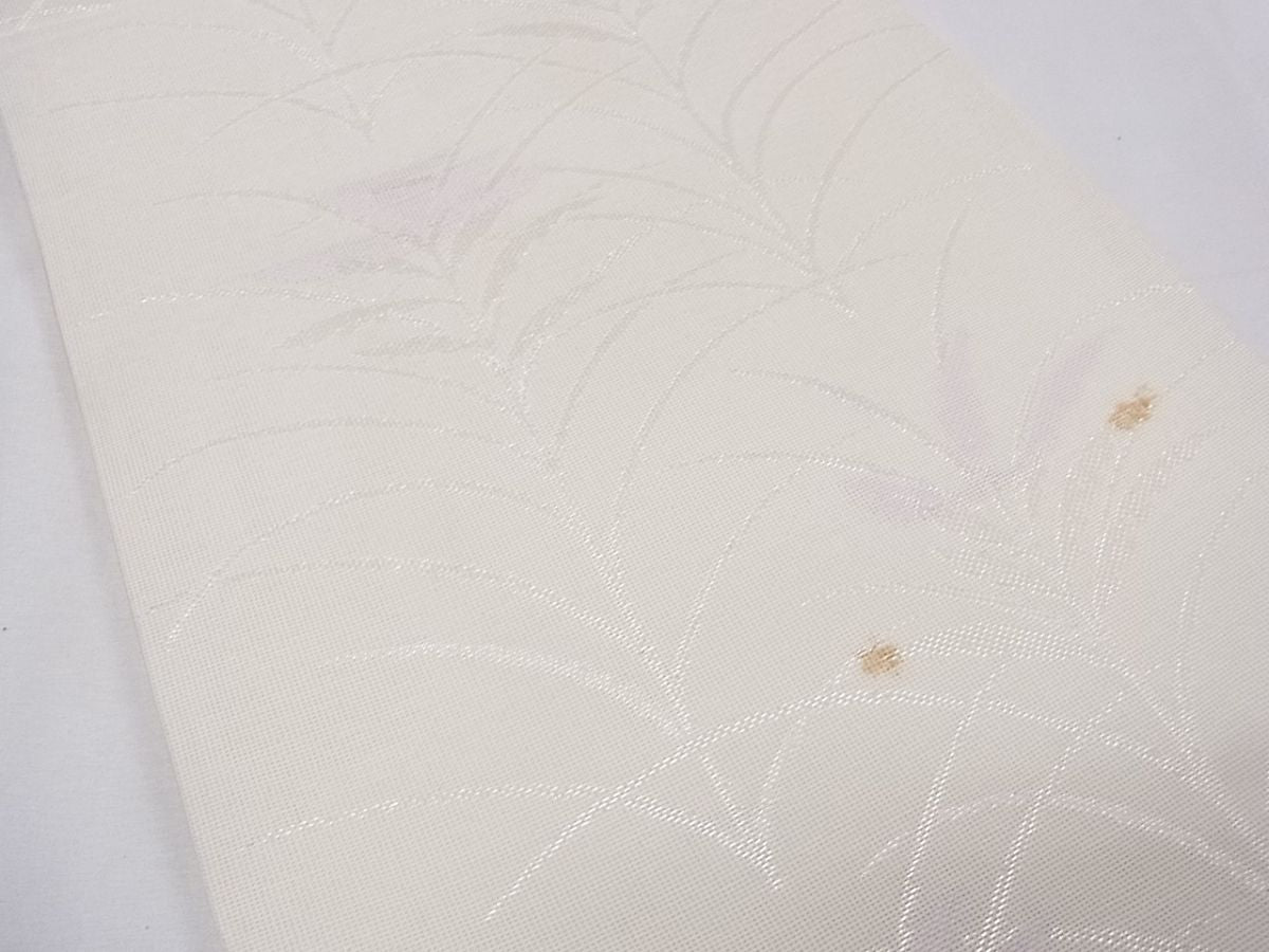 平和屋着物■夏物　六通柄袋帯　草木文　銀糸　逸品　CAAG0377fb