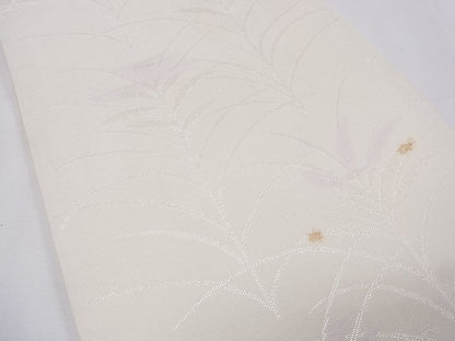平和屋着物■夏物　六通柄袋帯　草木文　銀糸　逸品　CAAG0377fb
