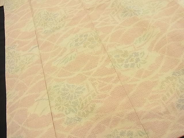 平和屋着物■上質な紬 草花文 逸品 BAAH4342pm