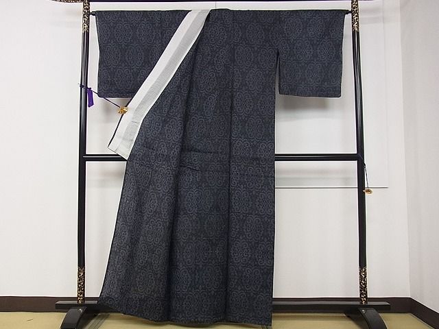 平和屋本店＊極上　夏物　重要無形文化財　本場宮古上布　苧麻　逸品　CZAA0443s4