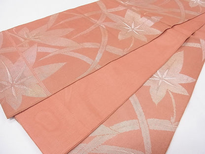平和屋着物■夏物 六通柄袋帯 芝草楓文 金糸 逸品 CAAG0559fb