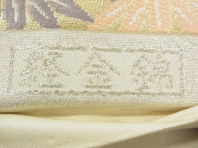 平和屋着物◎六通柄袋帯 経金錦 飛鶴花文 金銀糸 逸品 DAAG5643tw