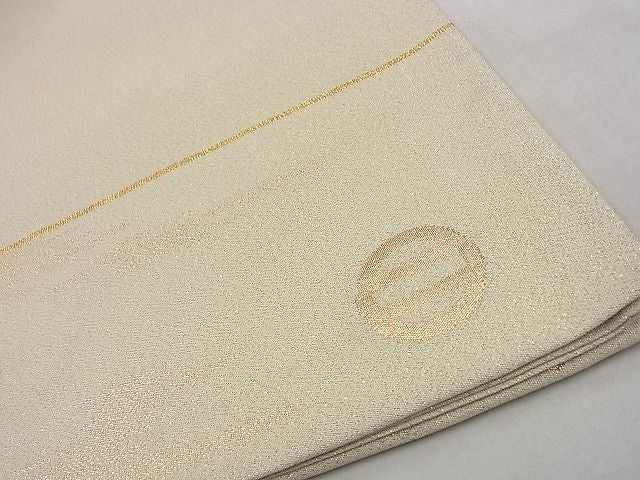 平和屋着物◎太鼓柄袋帯 綴れ 地紙重ね 金糸 逸品 BAAH3219ph