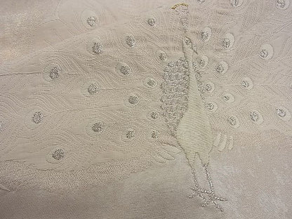 平和屋着物◎太鼓柄袋帯 唐織 孔雀 金銀糸 逸品 BAAH3204ph
