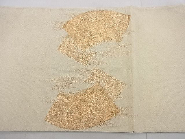 平和屋着物◎太鼓柄袋帯 綴れ 地紙重ね 金糸 逸品 BAAH3219ph