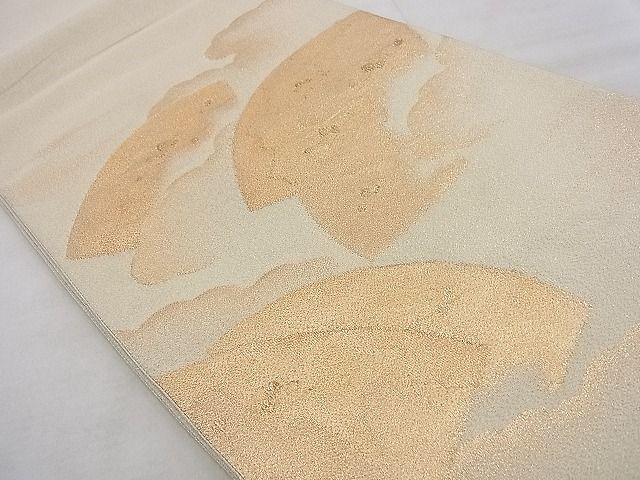 平和屋着物◎太鼓柄袋帯 綴れ 地紙重ね 金糸 逸品 BAAH3219ph