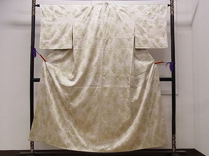 平和屋着物■付下げ　草花文　金彩　逸品　CAAG1276dy