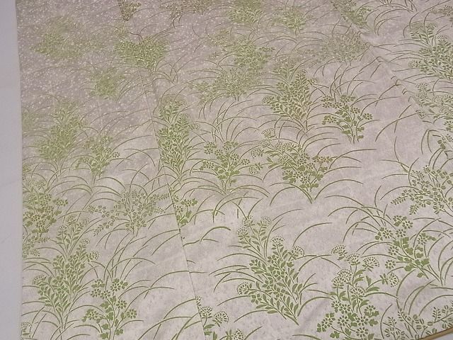 平和屋着物■付下げ　草花文　金彩　逸品　CAAG1276dy