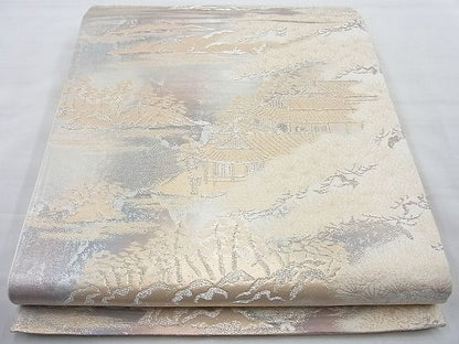 平和屋着物◎六通柄袋帯 京洛錦 二重引箔裳苑 逸品 BAAH6069cm