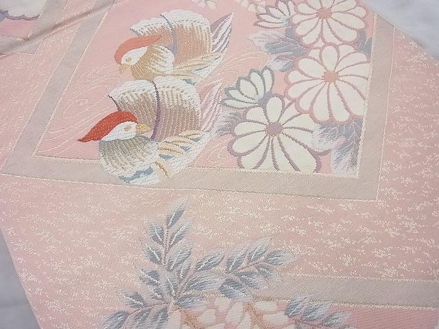 平和屋着物◎六通柄袋帯 唐織 萬葉錦 金糸 逸品 BAAH6065cm