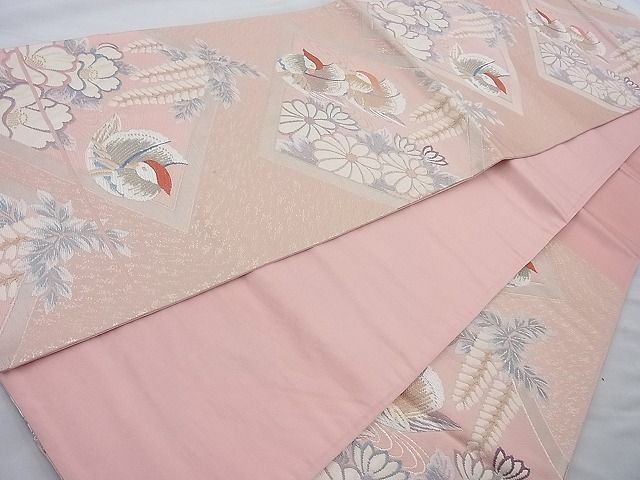 平和屋着物◎六通柄袋帯 唐織 萬葉錦 金糸 逸品 BAAH6065cm