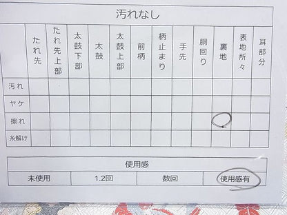 平和屋着物◎佐賀錦 六通柄袋帯 佐賀唐織 能衣花筏 金銀糸 逸品 BAAH6060cm