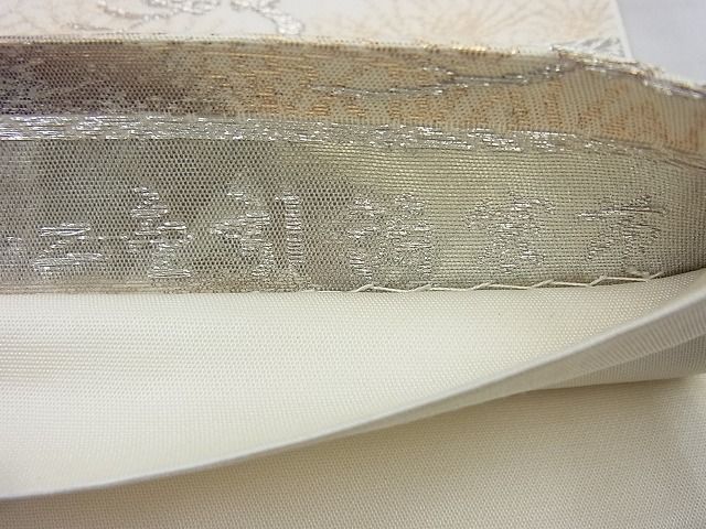 平和屋着物◎六通柄袋帯 京洛錦 二重引箔裳苑 逸品 BAAH6069cm