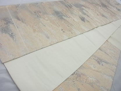 平和屋着物◎六通柄袋帯 京洛錦 二重引箔裳苑 逸品 BAAH6069cm