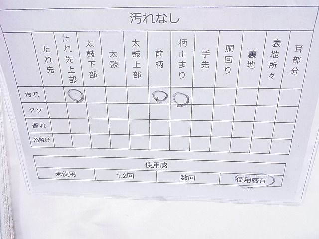 平和屋着物◎六通柄袋帯 唐織 能衣 鴛鴦文 金糸 逸品 BAAH6095cm