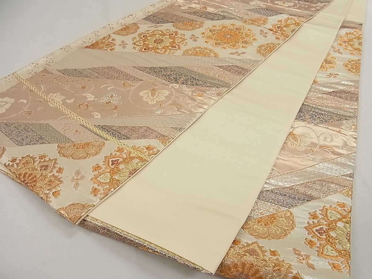 平和屋着物◎六通柄袋帯 志留久呂人 金銀糸 逸品 CAAG5211ak