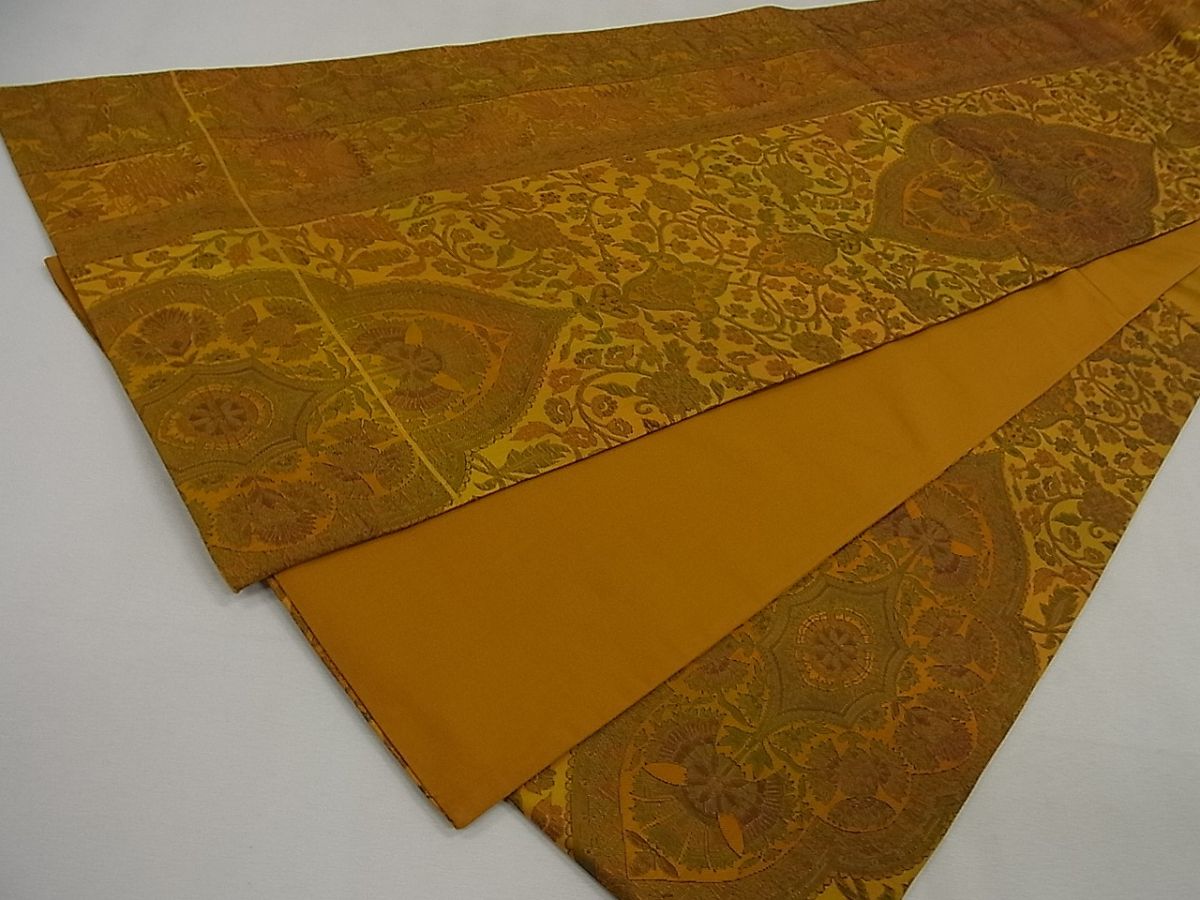 平和屋着物◎六通柄袋帯 更紗花唐草文 逸品 CAAG5218ak