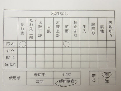 平和屋着物◎六通柄袋帯 唐織 雲取り舞蝶菱文 金糸 逸品 CAAG5246ak