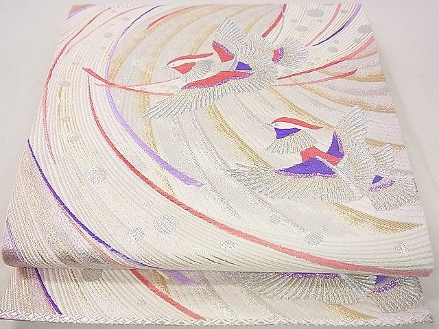 平和屋着物◎六通柄袋帯 飛鳥文 金銀糸 逸品 DAAH0023ya