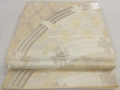 平和屋着物■夏物　六通柄袋帯　籬　銀糸　逸品　DAAG3372ea