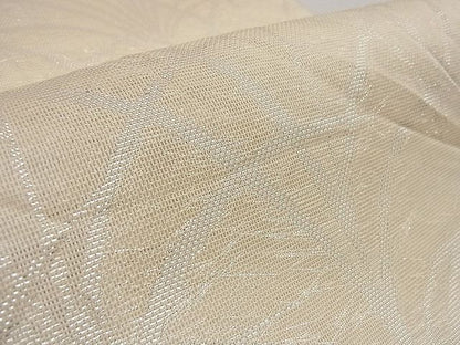 平和屋着物■夏物　六通柄　本袋帯　葦文様　銀糸　逸品　DAAG3380ea