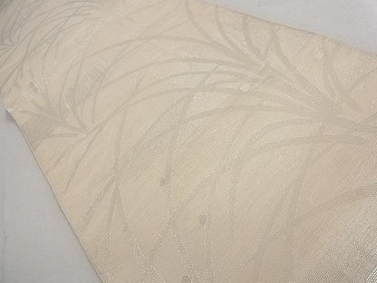平和屋着物■夏物 六通柄 本袋帯 葦文様 銀糸 逸品 DAAG3384ea