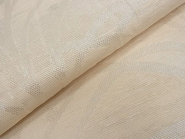 平和屋着物■夏物 六通柄 本袋帯 葦文様 銀糸 逸品 DAAG3384ea