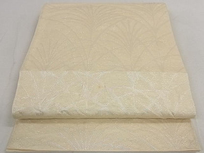 平和屋着物■夏物　六通柄　本袋帯　葦文様　銀糸　逸品　DAAG3380ea