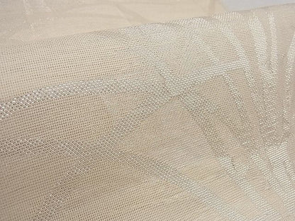 平和屋着物■夏物 六通柄 本袋帯 葦文様 銀糸 逸品 DAAG3384ea