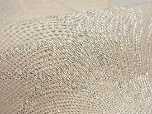 平和屋着物■夏物 六通柄 本袋帯 葦文様 銀糸 逸品 DAAG3384ea