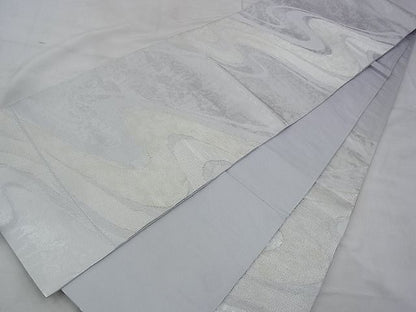 平和屋着物◎六通柄袋帯 綴れ 流水文様 金銀糸 逸品 BAAG7653ui