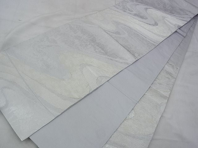 平和屋着物◎六通柄袋帯 綴れ 流水文様 金銀糸 逸品 BAAG7653ui