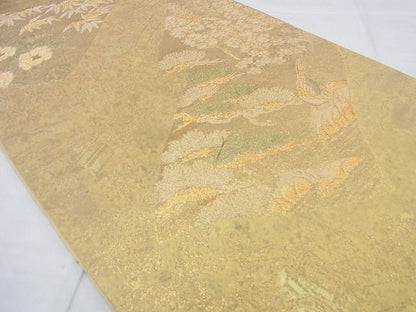 平和屋着物◎六通柄袋帯 華仙 錦別箔 逸品 BAAG7645ui