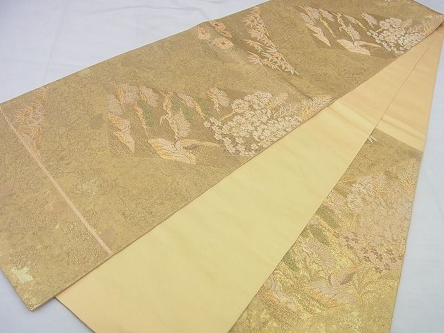 平和屋着物◎六通柄袋帯 華仙 錦別箔 逸品 BAAG7645ui