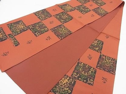 平和屋着物◎六通柄袋帯 明日香 色紙宝相華 逸品 BAAG7698ui