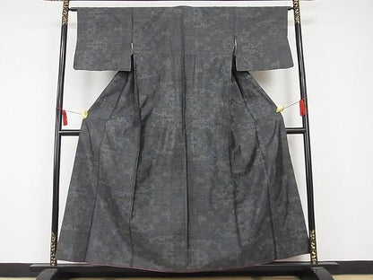 平和屋着物■本場大島紬　草花文　正絹　逸品　AAAI2477Abr