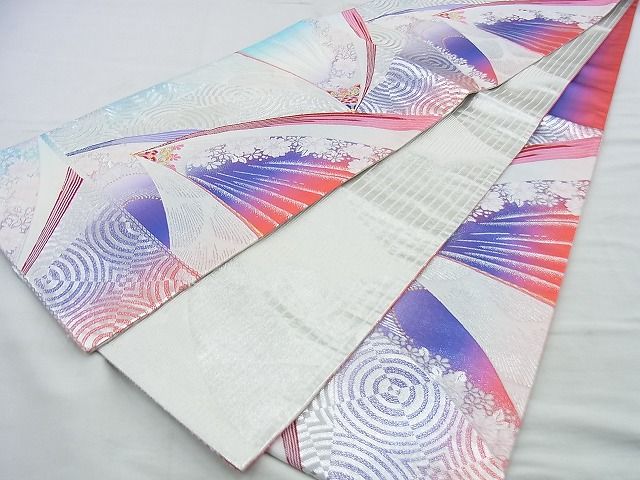 平和屋着物◎佐賀錦 両面六通柄袋帯 唐織 吉祥花文 金銀糸 逸品 BAAH2822jm